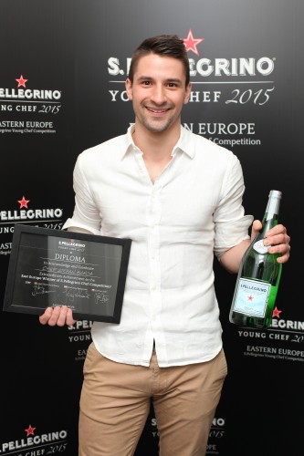 Stefan Barca Serbia ist place S.Pellegrino Young Chef Competition Eastern Europe Finals